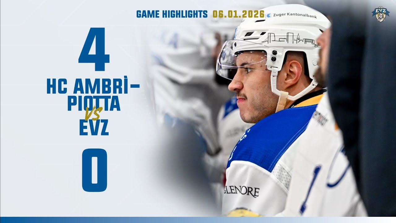 Game Highlights: HC Ambrí-Piotta vs EVZ 4:0 - EV Zug